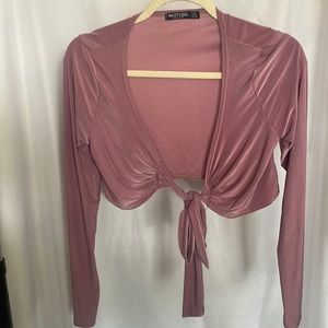 Mauve tie top